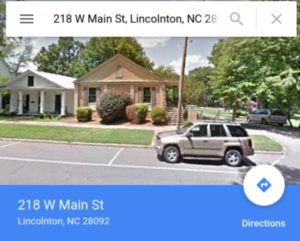 Our Office – Lincolnton, NC Our Office - Lincolnton, NC